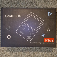 Game Box Plus Handheld Console Red Backlit Screen Rechargeable Battery TV Out