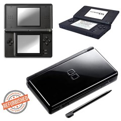 Nintendo DS Lite Console Handheld System Cleaned Tested New Black Case Reneweds
