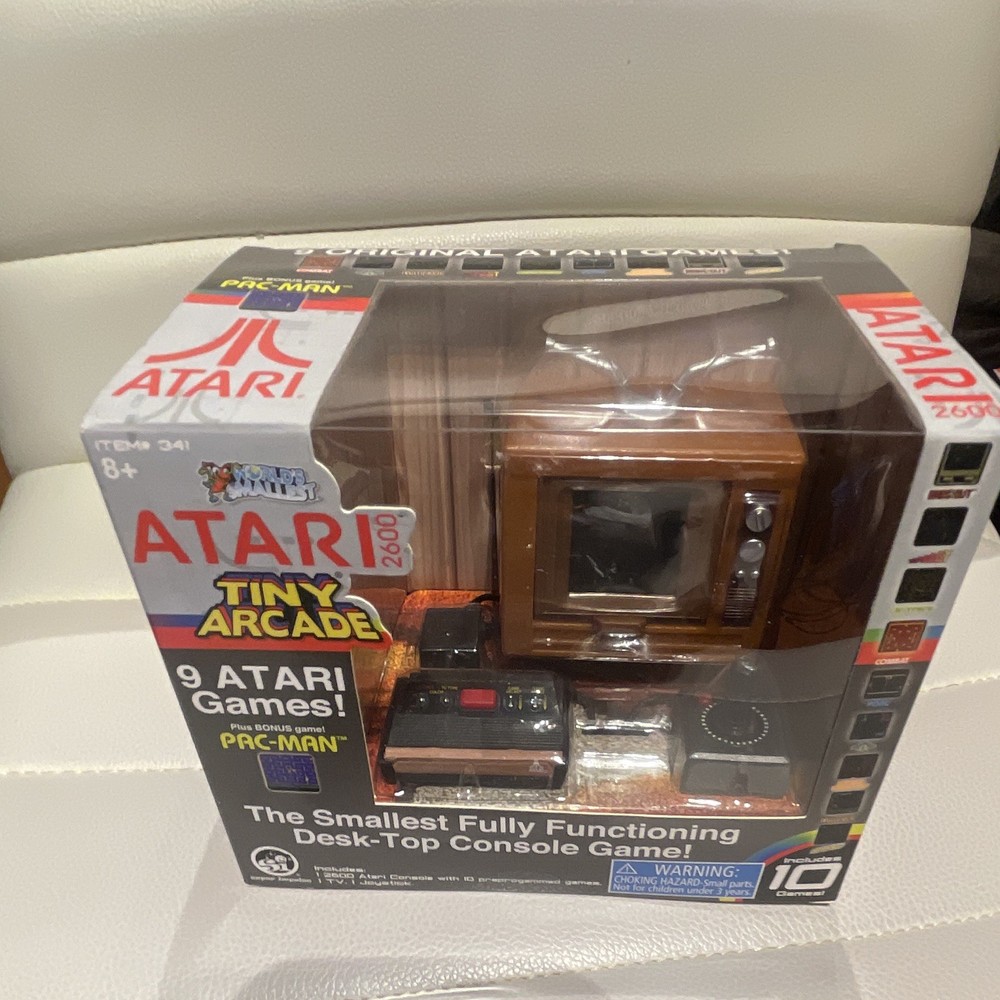 Atari 2600 Tiny Arcade Microconsole Built-In 9 Games + Pac-Man NTSC MPN 341