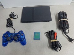 OEM Sony PS2 SLIM Video Game System Console Bundle Set Playstation-2 SCPH-70012