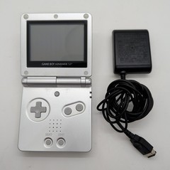 Game Boy Advance GBA SP AGS 001 Handheld System Silver – Tested & Working
