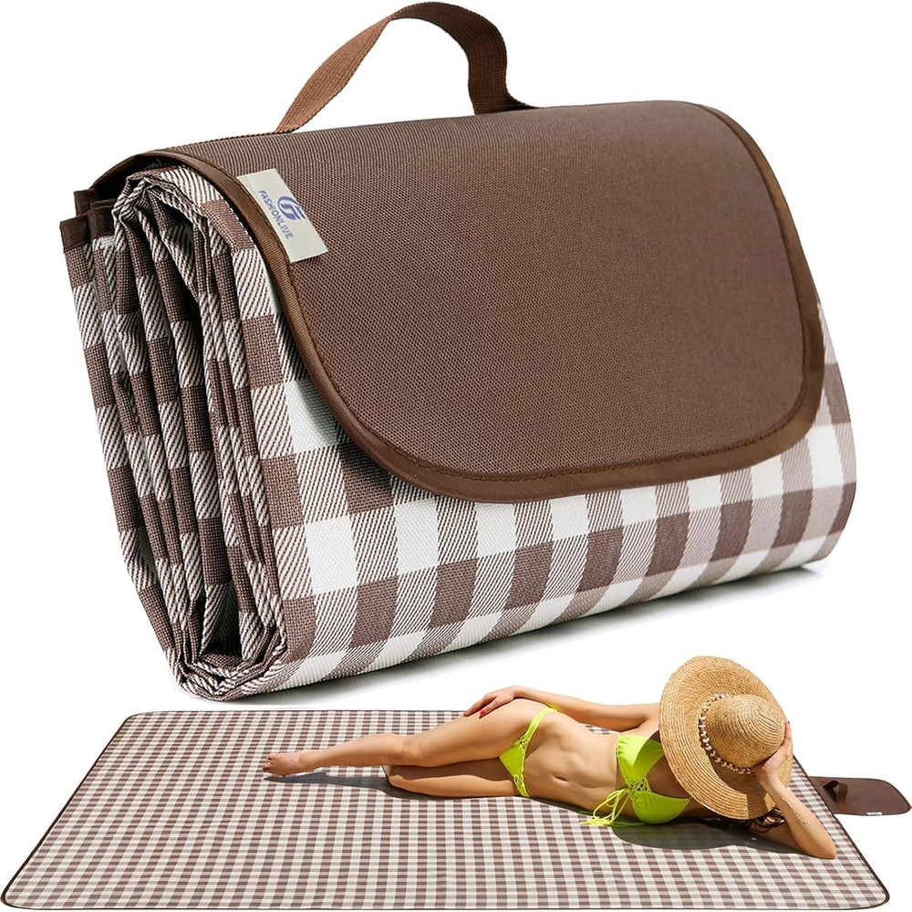 Picnic Blanket Outdoor Extra Large Picnic Mat 80″X60″ Camping Blanket Beach Blan