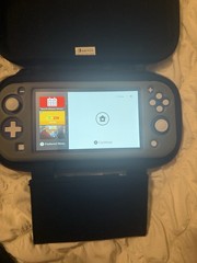 Nintendo Switch Lite Handheld Console Blue Gray with Carrying Case