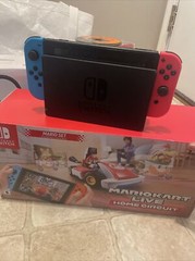 Nintendo Switch with Neon Blue and Neon Red Joy-Con Game Console