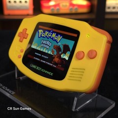 Yellow Game Boy Advance GBA iPS V5 LCD USB-C 1800 mAh Rechargeable Battery