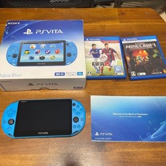 Excellent Sony PlayStation PS Vita PCH-2000 Slim Aqua Blue Model