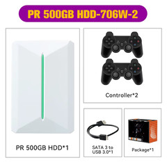 Retrobat & Playnite Retro Game Console 500GB Gaming HDD for Ps3/Ps2/Switch/Wii/W
