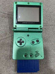 Nintendo Game Boy Advance SP AGS-001 Green Backlit NTSC-J Headphone Jack