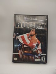 Nintendo GameCube Platinum Silver Console Controller Cables Rocky Game Bundle