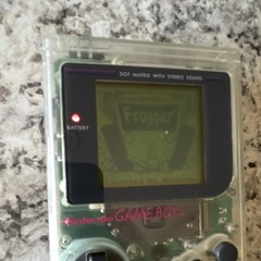 Nintendo Game Boy DMG-01 Clear Handheld Console Bundle w/ Case Manuals Cables