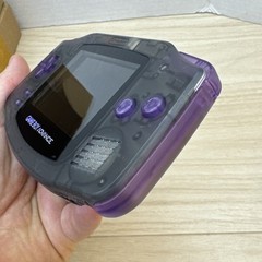 Nintendo Game Boy Advance Custom IPS V3 Backlit 720×480 Clear Black Purple