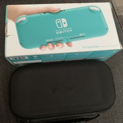 Nintendo Switch Lite 32GB Console Turquoise With Box, Case Power Cord