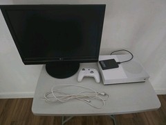 Xbox One S 1TB Digital + GameSir G7 SE Controller + 2TB HDD + LG 22” TV Bundle