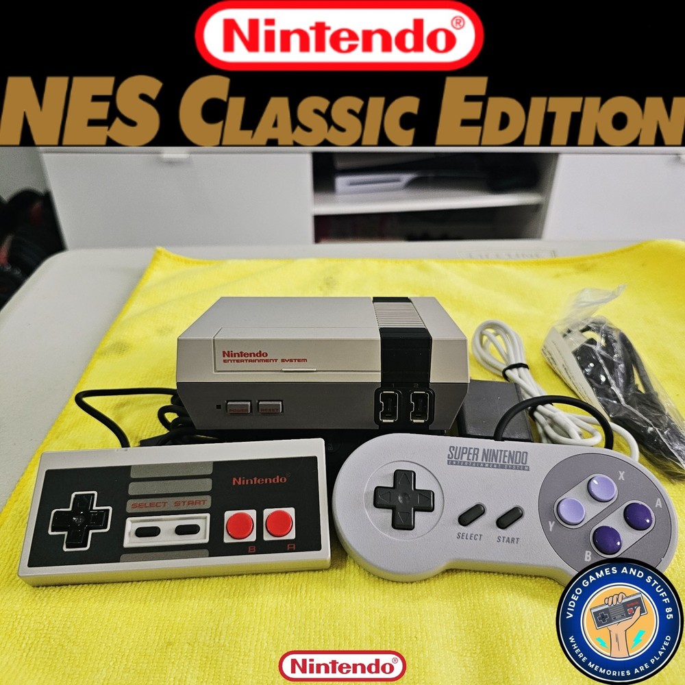 Nintendo NES Classic Edition Console + Snes Controller- Fully Loaded