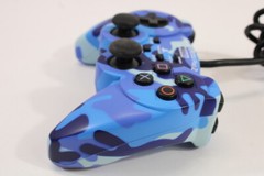 Hori Analog Sindou Pad 2 Controller Camouflage Blue PlayStation 2 DualShock PS2