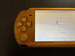SONY PSP 3000 Bright Yellow Console & USB charging cable – Tested [Good]