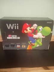 Nintendo Wii Black Holiday Bundle with Super Mario Bros. – New Open Box *Read*