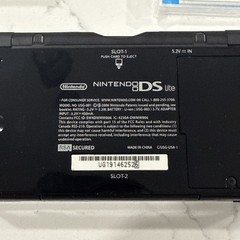 Nintendo DS Lite Handheld System in Box – Onyx – Charger & Manual *PLEASE READ*
