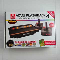 Atari Flashback 4 AtGames Plug N Play 76 Built In Games w 2 Wireless Joysticks