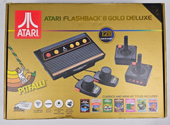 Atari Flashback 8 Gold Deluxe HD Classic Retro Gaming Console 120 Games HDMI CIB