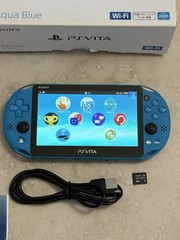 Sony PS Vita PCH-2000 Complete In Box – Aqua Blue 8GB Very Good Condition