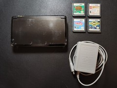 Nintendo 3DS (Original) Used | 4 Games + Charger | Cosmo Black | CTR-001 (USA)