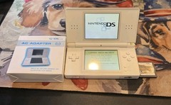 Nintendo DS Lite USG-001 JPN White Handheld Console Stylus & Cable & Game EUC