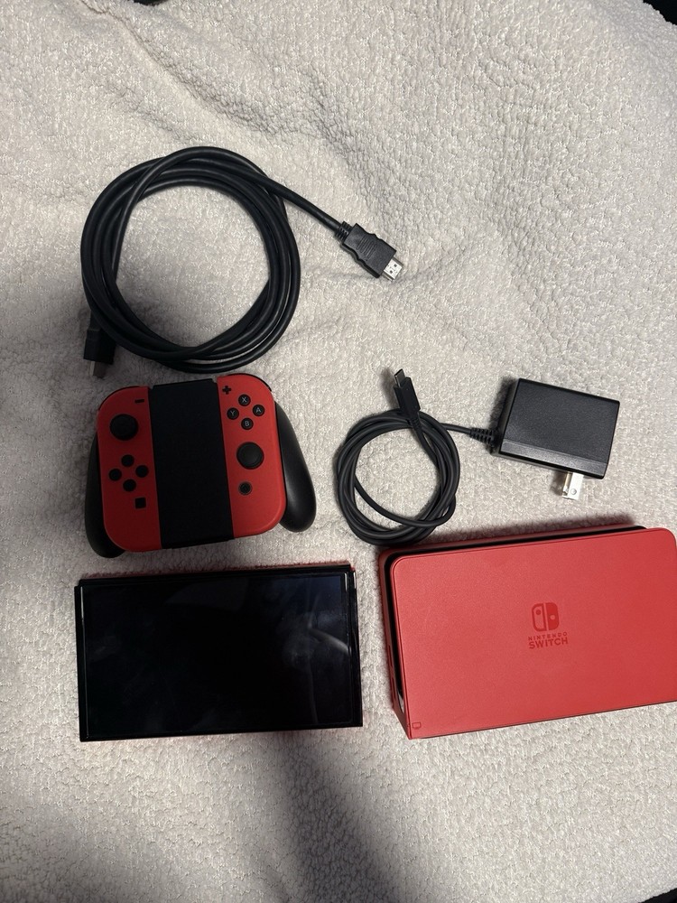 Nintendo Switch (OLED Model) HEG-001 Mario Red Edition 64GB Console