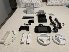 Huge WiiU Console Bundle W/ Gamepad, Controllers, Mario Kart 8 Kit, 16 Games ++