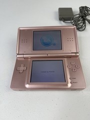 Nintendo DS Lite Metallic Rose Bundle – Games + Charger