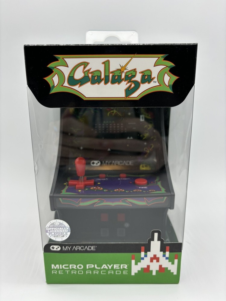 NEW My Arcade Galaga Micro Player Retro Arcade System Black DGUNL-3222