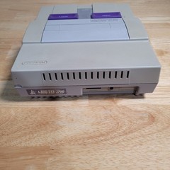 Super Nintendo Entertainment System SNES Console No Power Cable – Tested