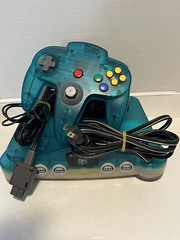 Nintendo 64 Home Console – Clear Blue – One Controller – Tested Working