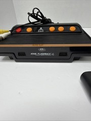 Atari Flashback 4 Classic Game Console With Cables And 2 Controllers Used