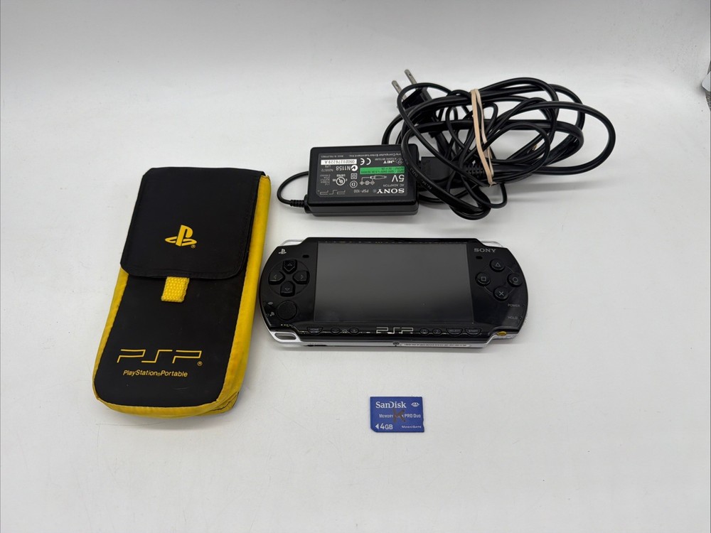 Sony PSP-2001 PlayStation Portable Handheld Working Console W/ Charger And 4gb