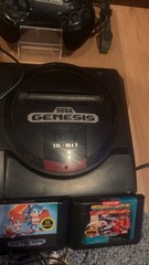 Sega Genesis Model 1601 Console Bundle With Sonic 1 & 2 Street Fighter 2 Special
