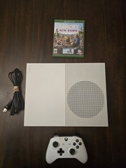 Microsoft Xbox One S White 1681 Console Bundle 500GB w/Controller +1 Game TESTED