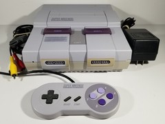 ¤ Super Nintendo Console System SNES-001 ¤ W/ Controller All Wires Work Great