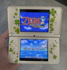 Nintendo DSi LL Natural White “Lucky Clover Edition” Tested + Charger
