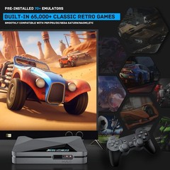 Smooth 4K Retro Game Console – 65,000 Games, Dual System & Dual Band Wi-Fi