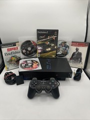 PlayStation 2 PS2 Fat Console Bundle SCPH-35001 Controller 6 Games Memory Card