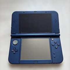 Nintendo New 3DS LL XL Metallic Blue Console Box Manual Charger Japan