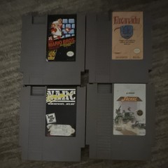 Nintendo NES with 2 Controllers and 4 Games