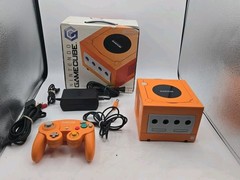 Nintendo Spice Orange Gamecube DOL-001 CIB Complete Us Region US Seller TESTED!!