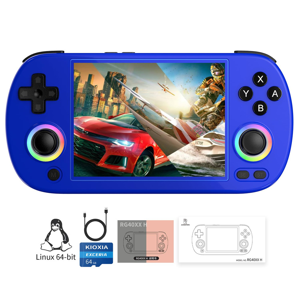 Anbernic RG40XX H Retro Handheld Game Consoles RG40XXH Retro Gaming Console 64 T