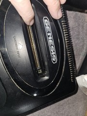 Sega Genesis Model 2 Console Tested=Working Clean (2 controllers) POWER/AV CHORD