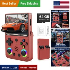 RG36PRO Retro Game Console: 30,000+ Games, Ergonomic Design, 3000mAh Battery