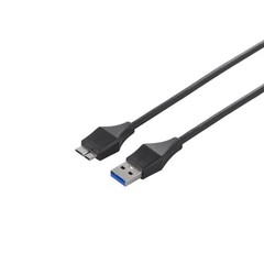 Buffalo BUFFALO Universal Connector USB 3.0 A to microB Slim Cable Black 1m