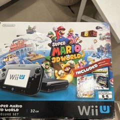 Nintendo Wii U Super Mario 3D World Deluxe Set 32GB Console Black HDMI NO GAMES