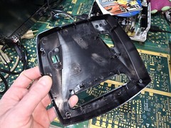 Sega Genesis Model 3 MK-1461 EMPTY Top Cover Plastic Black ONLY-Intact-OK-READ